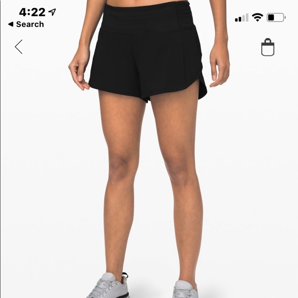 Black Lululemon shorts